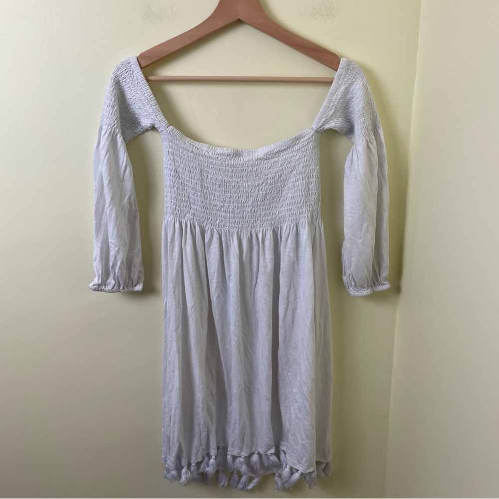 Lilly Pulitzer Trina Off-The-Shoulder WHITE BEACH DRESS SZ Medium - Picture 7 of 14